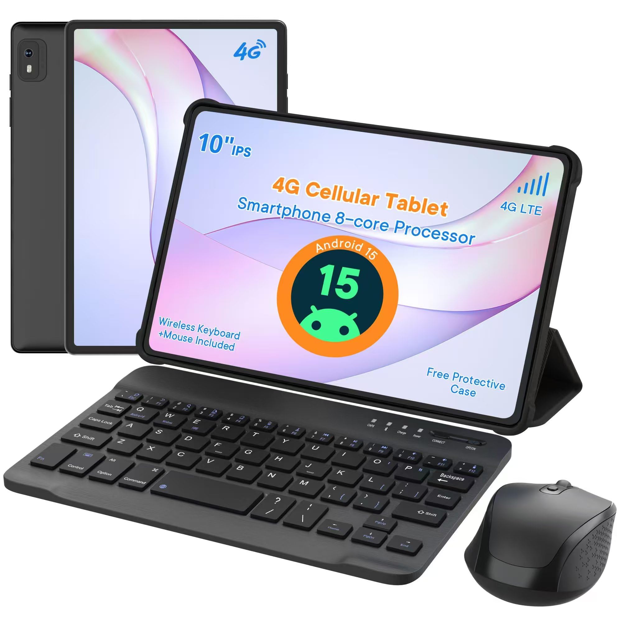 Amazon.com : HAOVM 10 Inch Android 15 Tablet, Unlocked 4G LTE
